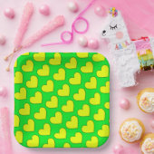 Assiettes En Carton Motif de coeur (Fête)