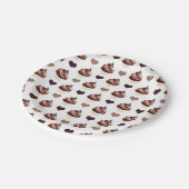 Assiettes En Carton motif de cupcakes au chocolat (Angle)