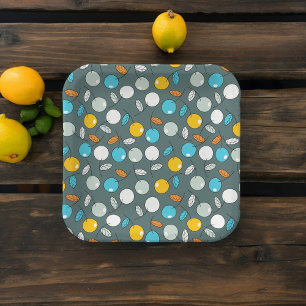 Assiettes En Carton Motif de dessin animé de fruit cerise