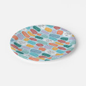 Assiettes En Carton Motif de devis AMIS™ (Angle)