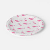 Assiettes En Carton Motif de Flamant rose d'aquarelle (Angle)