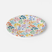 Assiettes En Carton Motif de fleurs (Angle)