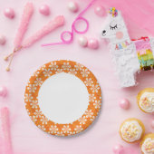 Assiettes En Carton Motif de fleurs (Fête)