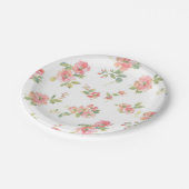 Assiettes En Carton Motif de fleurs (Angle)