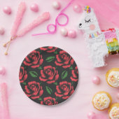 Assiettes En Carton Motif de fleurs (Fête)