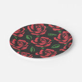 Assiettes En Carton Motif de fleurs (Angle)