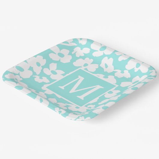 Assiettes En Carton Motif de fleurs de Dogwood de printemps personnali (Angulaire)