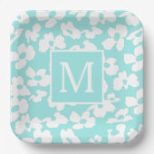 Assiettes En Carton Motif de fleurs de Dogwood de printemps personnali (Recto)