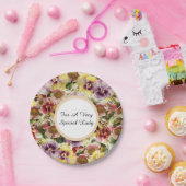 Assiettes En Carton motif de fleurs sauvages (Fête)