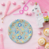 Assiettes En Carton Motif de fleurs Scooby-Doo (Fête)