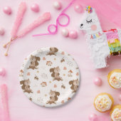 Assiettes En Carton Motif de forêt de l'écureuil mou (Fête)