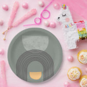 Assiettes En Carton motif de formes Abstraites de Bohême (Fête)