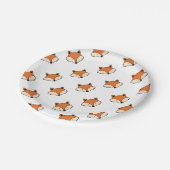 Assiettes En Carton Motif de Fox (Angle)