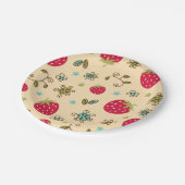 Assiettes En Carton Motif de fraises (Angle)