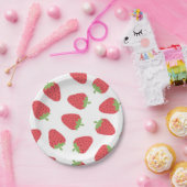 Assiettes En Carton Motif de fraises (Fête)
