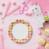 Assiettes En Carton motif de fruits (Fête)