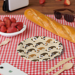 Assiettes En Carton Motif De Gnomes, Halloween Gnomes Trick Ou Treat