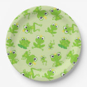 Assiettes En Carton Motif de grenouille, Grenouilles mignonnes, Grenou (Devant)