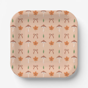 Assiettes En Carton Motif de la corbeille d'automne