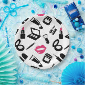 Assiettes En Carton Motif de la cosmétique (Fête)