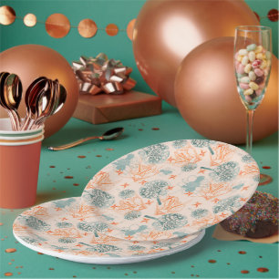 Assiettes En Carton Motif de la félicité botanique