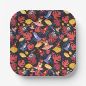 Assiettes En Carton Motif De La Grenouille Amoureuse (Recto)