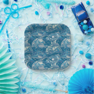 Assiettes En Carton Motif de la mer tropicale