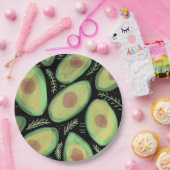 Assiettes En Carton Motif de la salade de tomate Avocado (Fête)