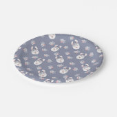 Assiettes En Carton Motif de lamas et de fleurs (Angle)