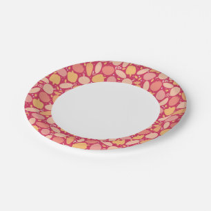 Assiettes En Carton motif de légumes colorés
