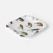 Assiettes En Carton Motif de leurre de pêche (Angulaire)