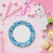 Assiettes En Carton Motif de l'Hibiscus tropical (Fête)