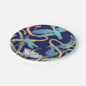 Assiettes En Carton Motif de libellules Art nouveau (Angle)