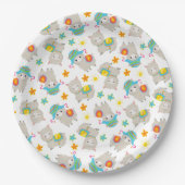 Assiettes En Carton Motif De Llamas, Cute Llamas, Alpacas, Fleurs (Devant)