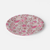 Assiettes En Carton Motif de mer rose (Angle)