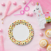 Assiettes En Carton motif de monstres amusants (Fête)