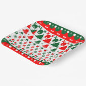 Assiettes En Carton Motif de Noël  (Angulaire)