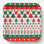 Assiettes En Carton Motif de Noël  (Recto)