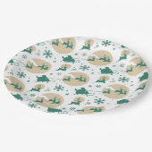 Assiettes En Carton Motif de Noël 118 (Angle)