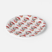 Assiettes En Carton Motif de Noël du chien de Chihuahua (Angle)