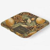 Assiettes En Carton Motif de Noël Earth Tones #29 ID1009 (Angulaire)