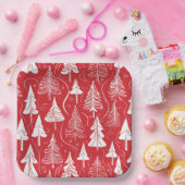 Assiettes En Carton Motif de Noël rouge #6 ID1009 (Fête)