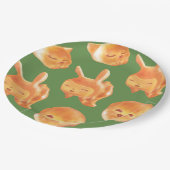 Assiettes En Carton Motif de pain en forme d'animal adorable (Angle)