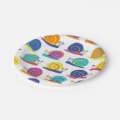 Assiettes En Carton Motif de partie d'escargot (Angle)