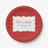 Assiettes En Carton Motif de pâtes, c'est plus Fête des mariées italie (Devant)