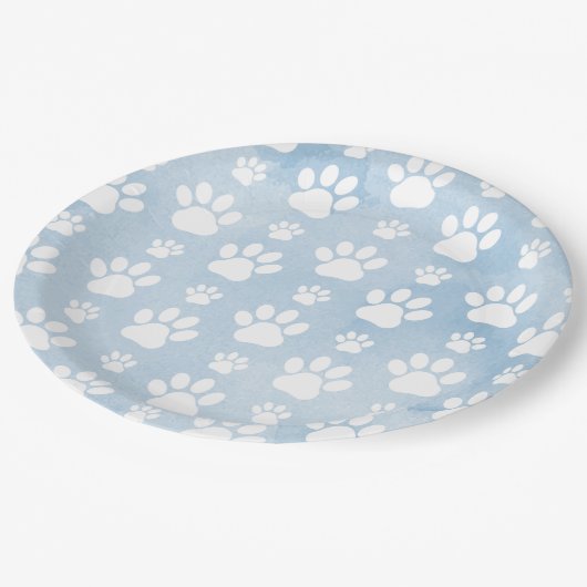 Assiettes En Carton Motif De Pâtes, Patrouilles Blanches, Aquarelles,  (Angle)