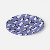 Assiettes En Carton Motif de pingouin d'hiver mignon (Angle)
