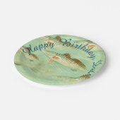 Assiettes En Carton Motif de poisson de bar  (Angle)