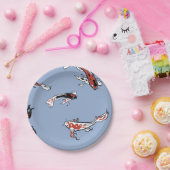 Assiettes En Carton Motif de poisson Koi Carp (Fête)