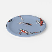 Assiettes En Carton Motif de poisson Koi Carp (Angle)